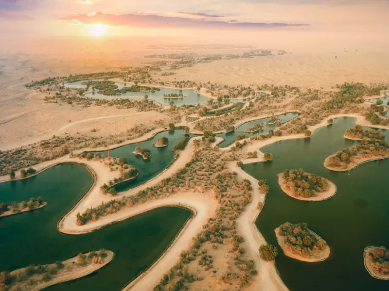 Al Qudra Lake in Dubai