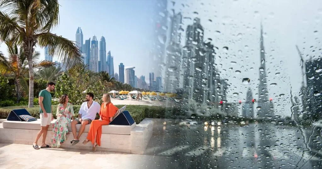 scattered rain across the UAE