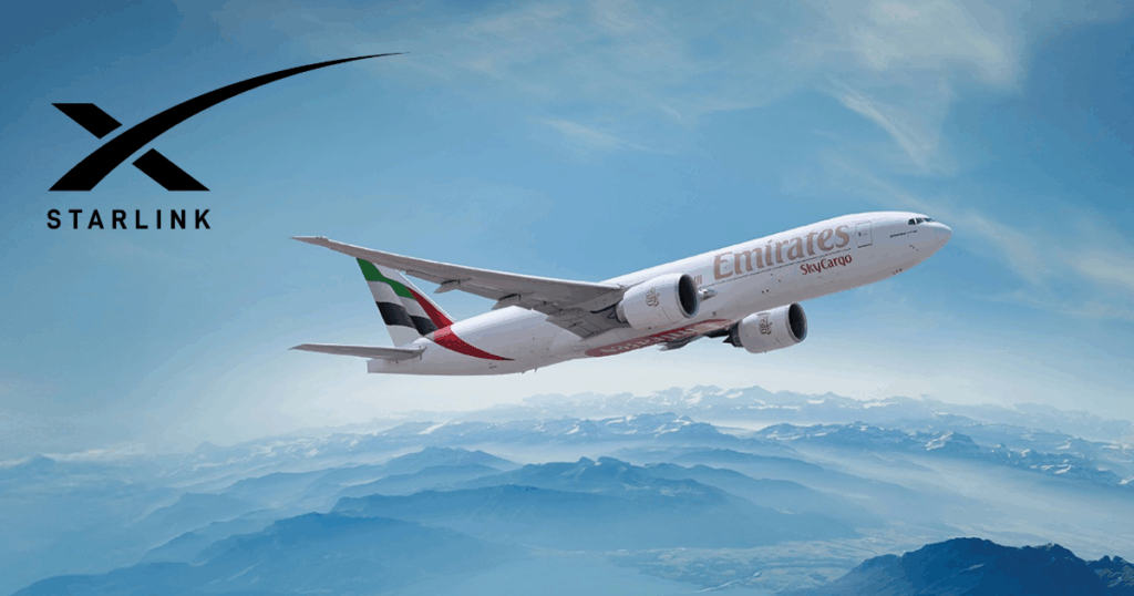 Emirates Becomes The First Airlines To Provide Starlink Internet in Aircraft