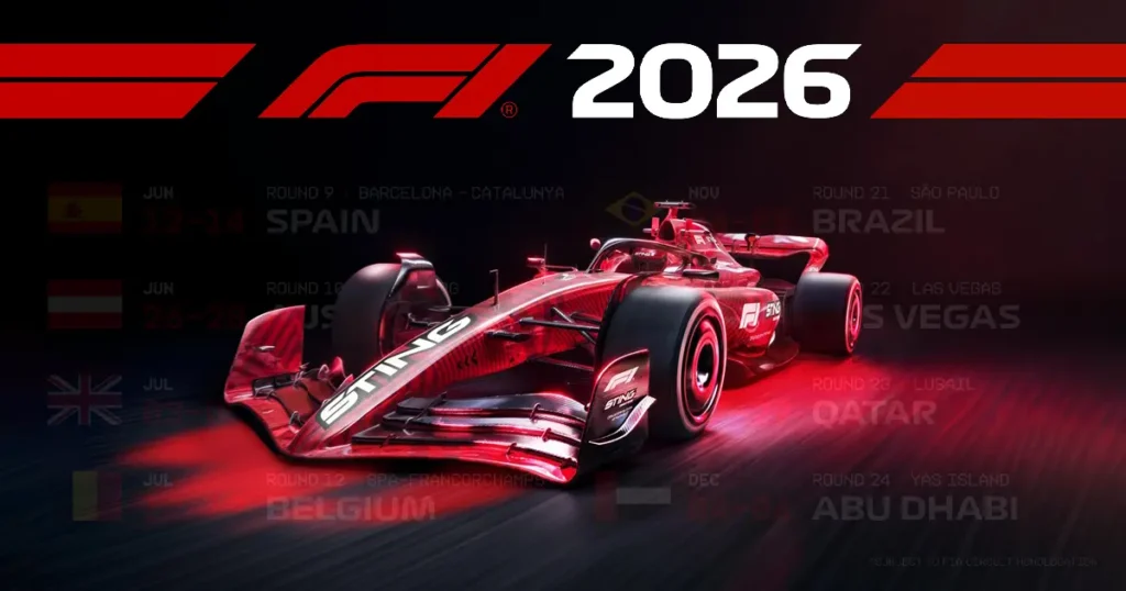 F1 2026 Calendar