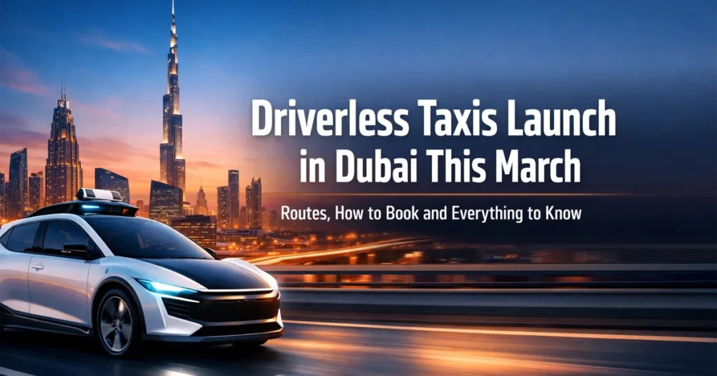Driverless Taxis Launch in Dubai March 2026